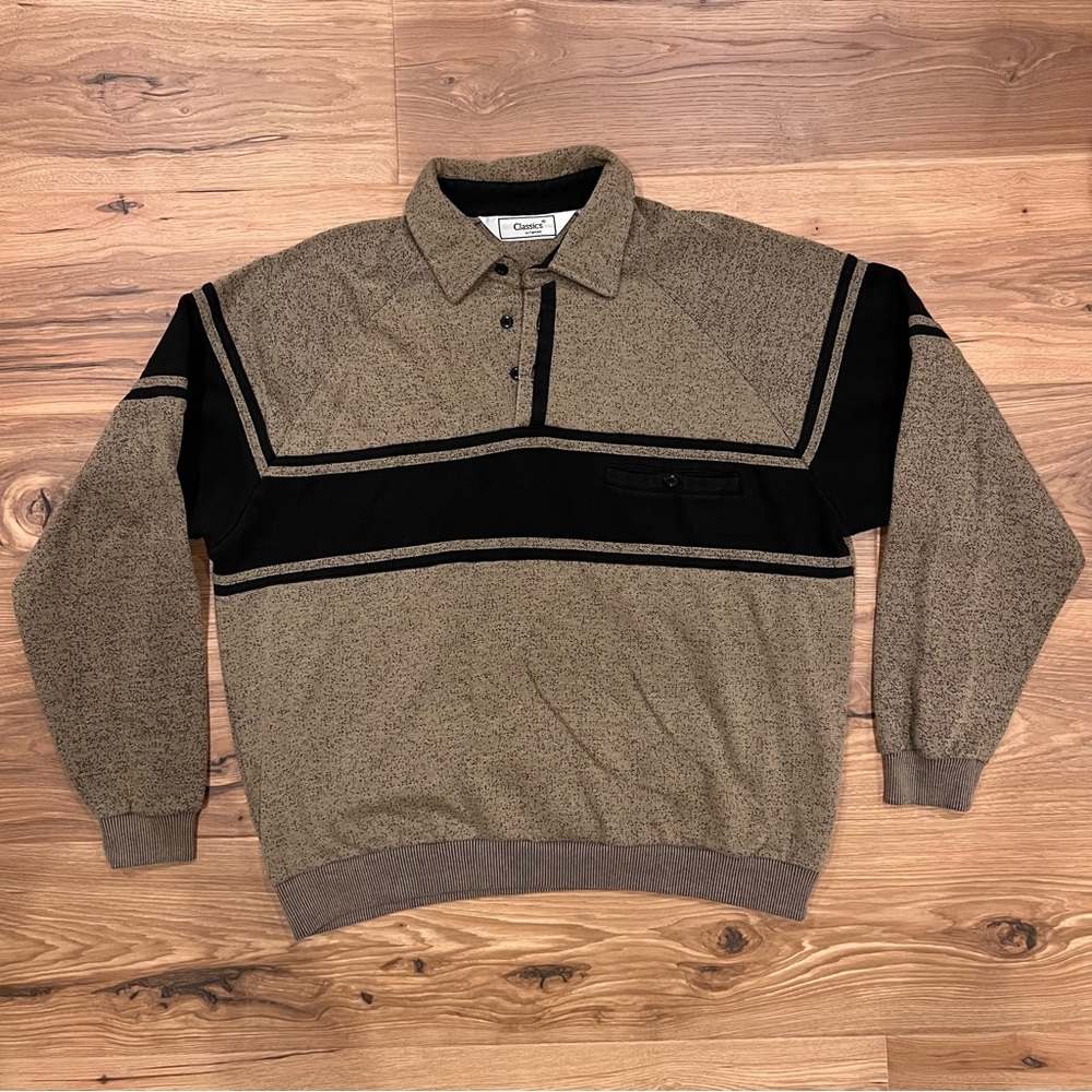 Vintage Classics by Palmland XL Brown Banded Polo